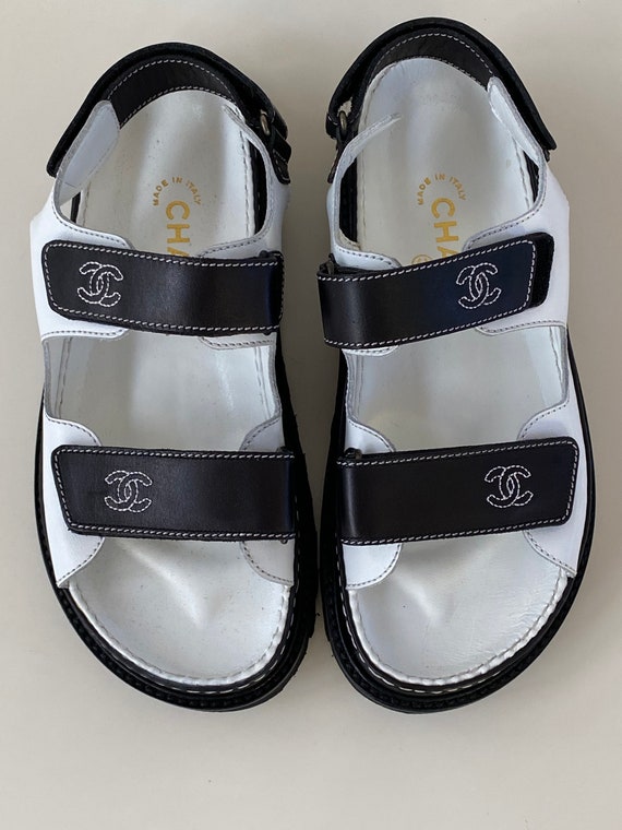 Vintage CHANEL CC Monogram Logos DAD Birkenstock P