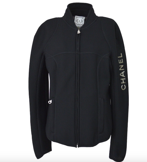 Chanel Fall 2008 Vintage Sport CC Zip Up Hooded Jacket · INTO