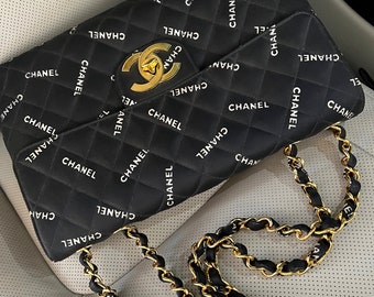 Vintage 90's CHANEL CC Jumbo Maxi 24K Gold Plated Hardware -  Finland