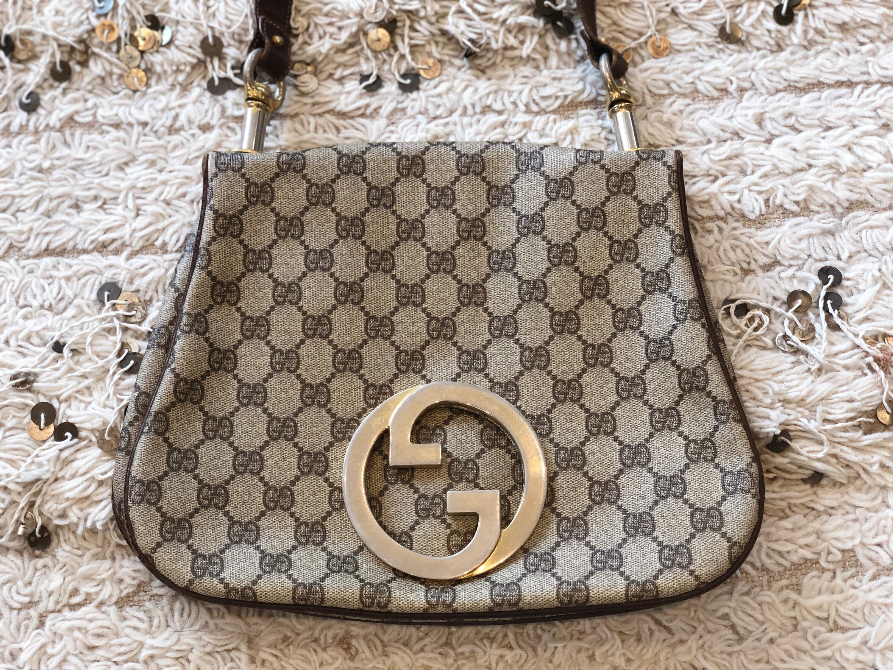 Gucci Blondie Mini Leather Saddle Bag