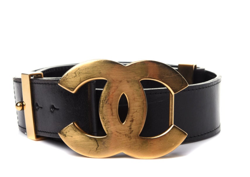 Gold Chanel CC ChainLink Belt  Designer Revival