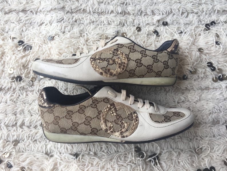 gucci monogram trainers