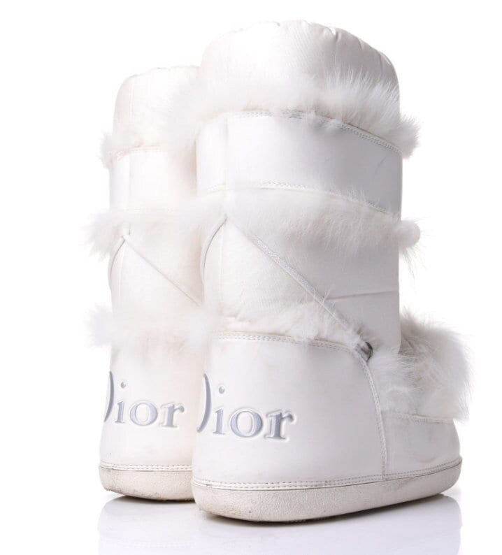 dior boots white