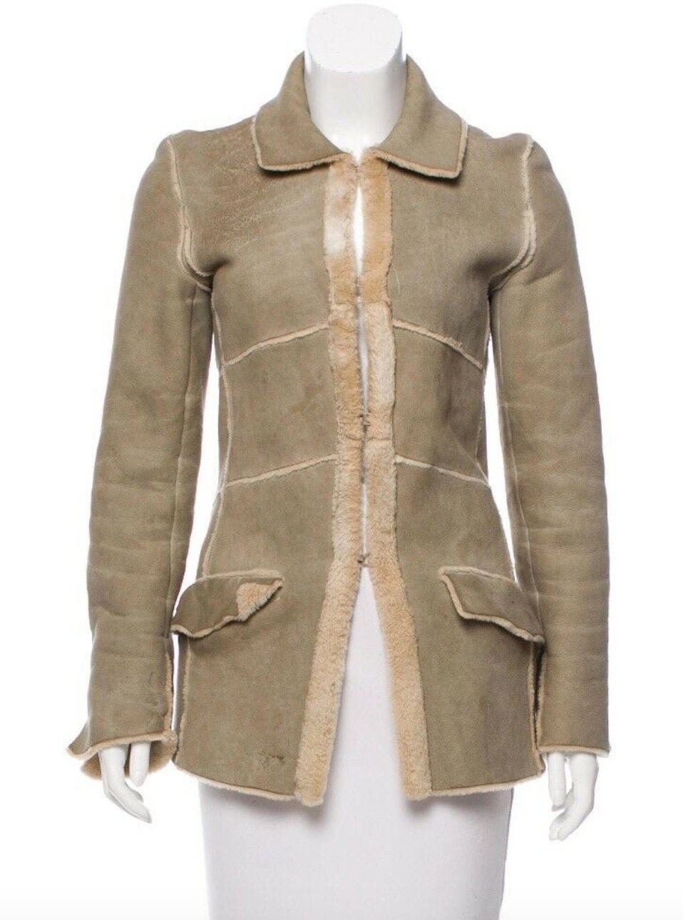 chanel shearling coat