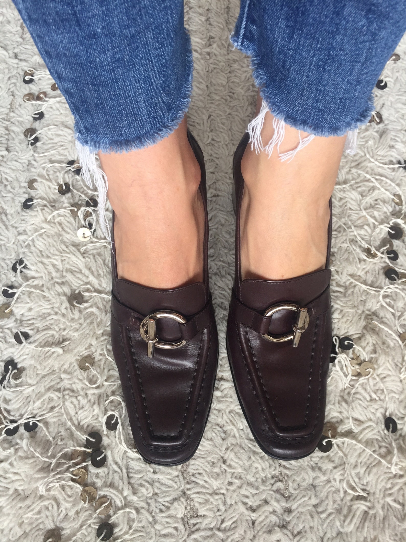 vintage hermes h toggle ring logo black leather loafers heels driving shoes smoking slippers ballet flats 39 us 8.5 - 9 vintage hermes h toggle ring logo black leather loafers heels driving shoes smoking slippers ballet flats 39 us 8.5 - 9