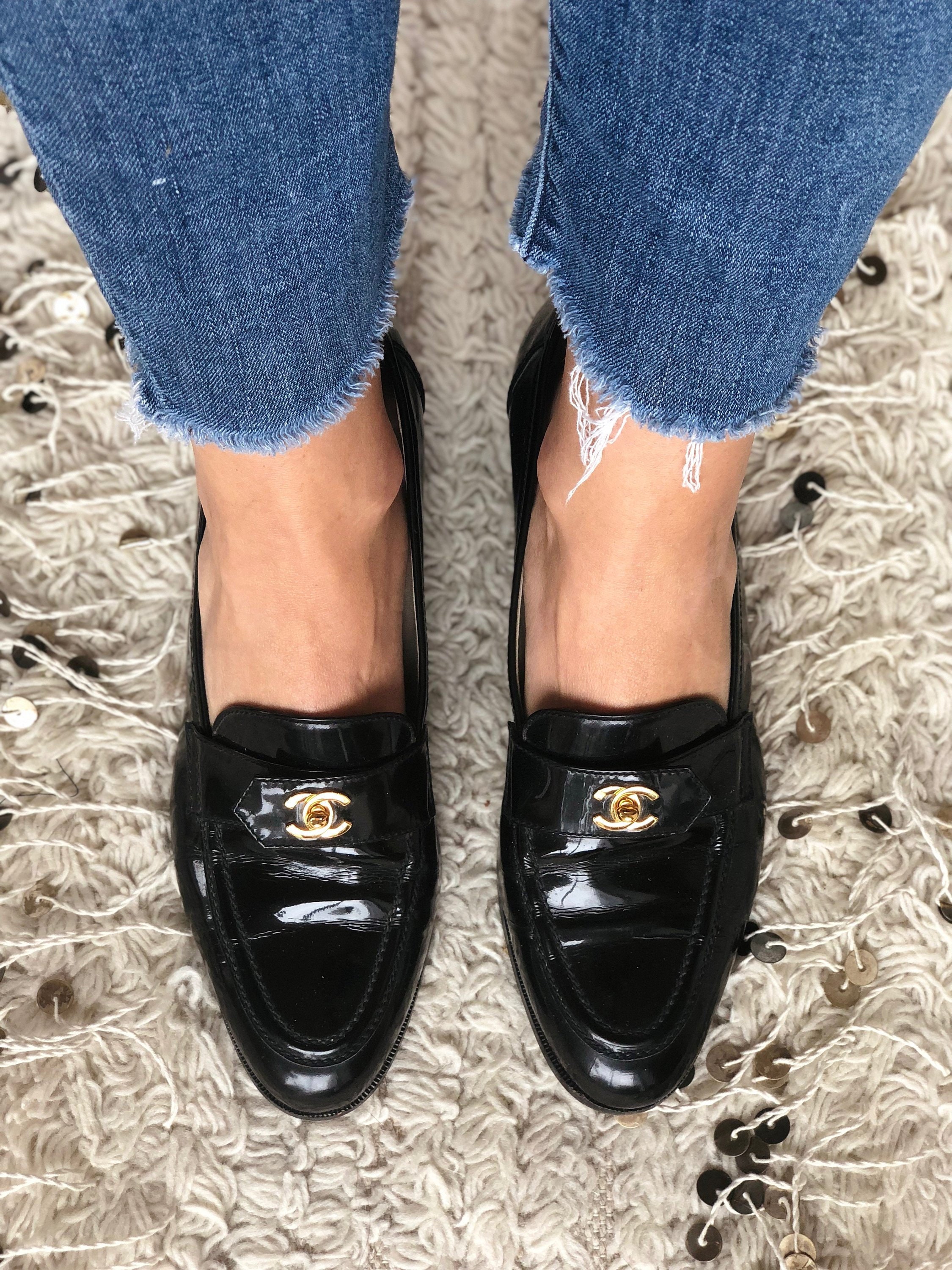 CHANEL, Shoes, Chanel Turn Lock Loafers Brand New