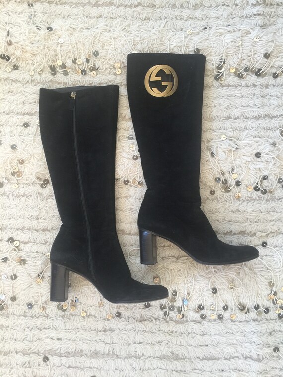 monogram riding boots