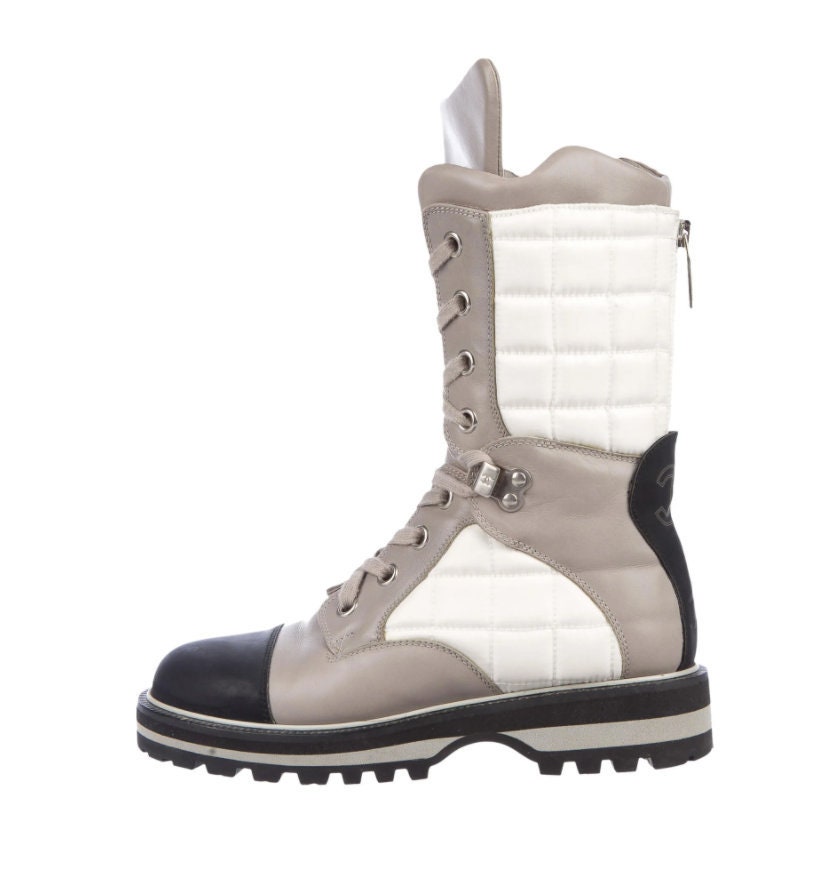 Chanel High Boots in White  Lyst