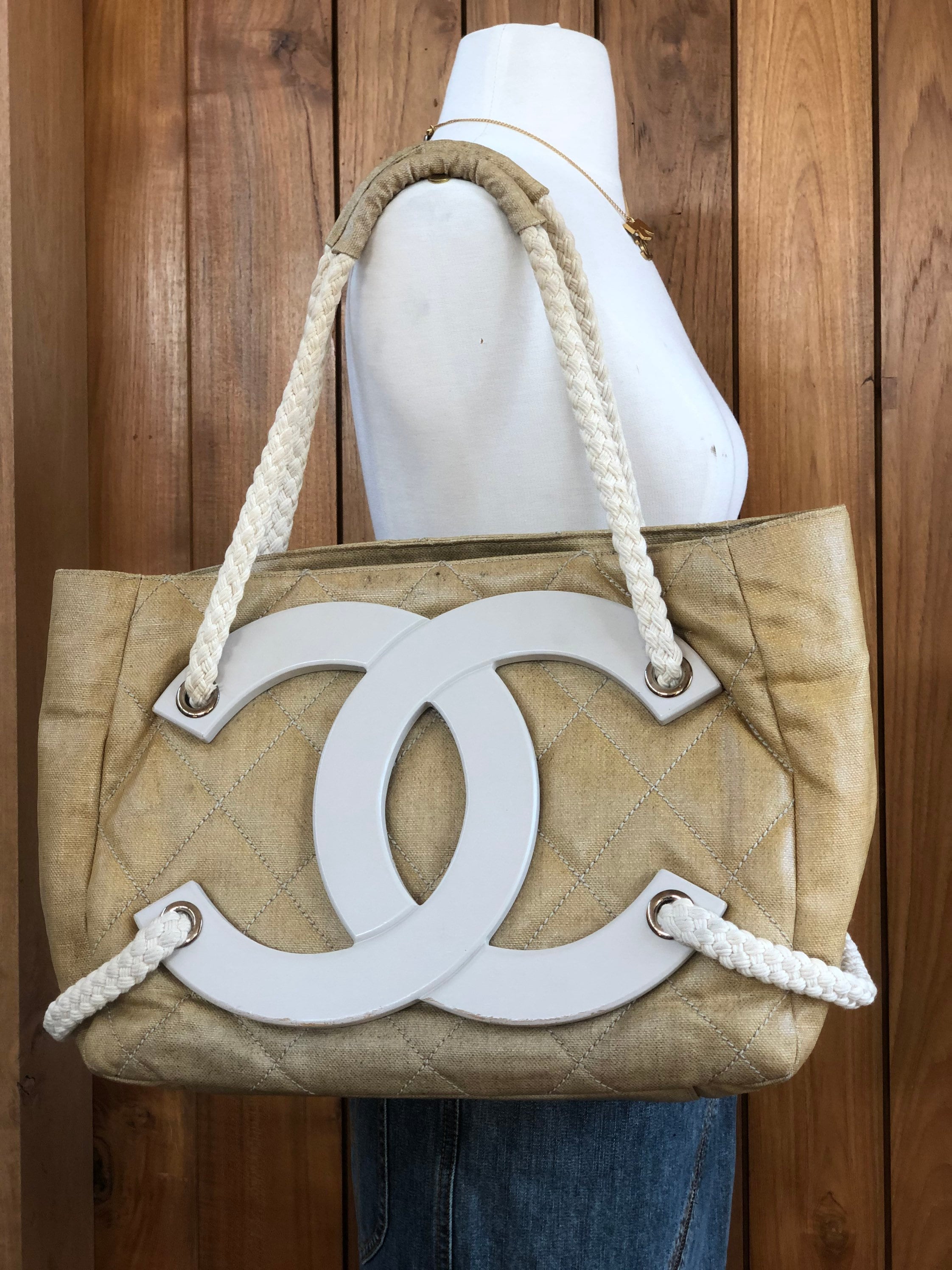 Used 展示品】シャネル CHANEL ノベルティ 木箱 ウッドバッグ