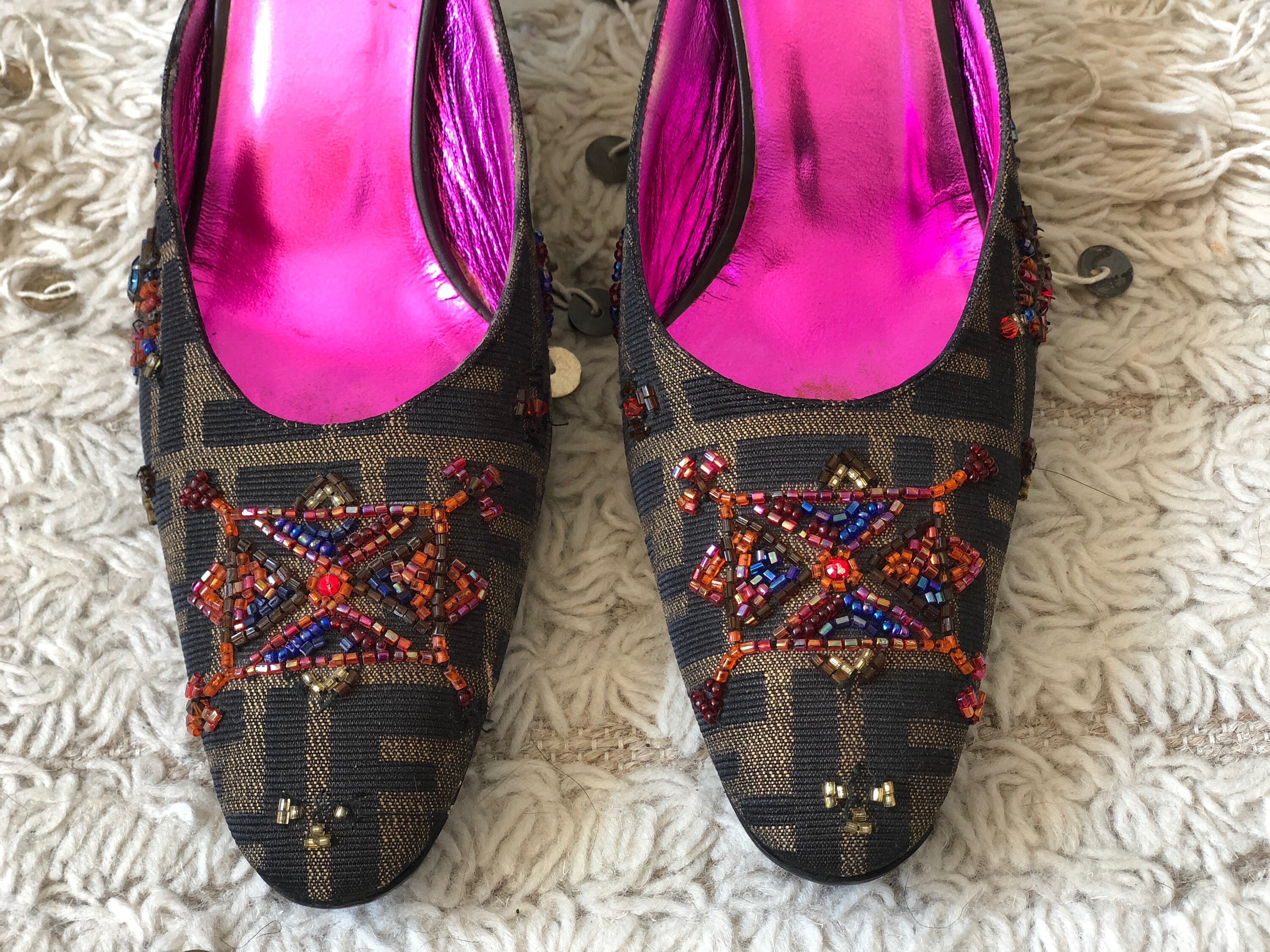 fendi mules heel