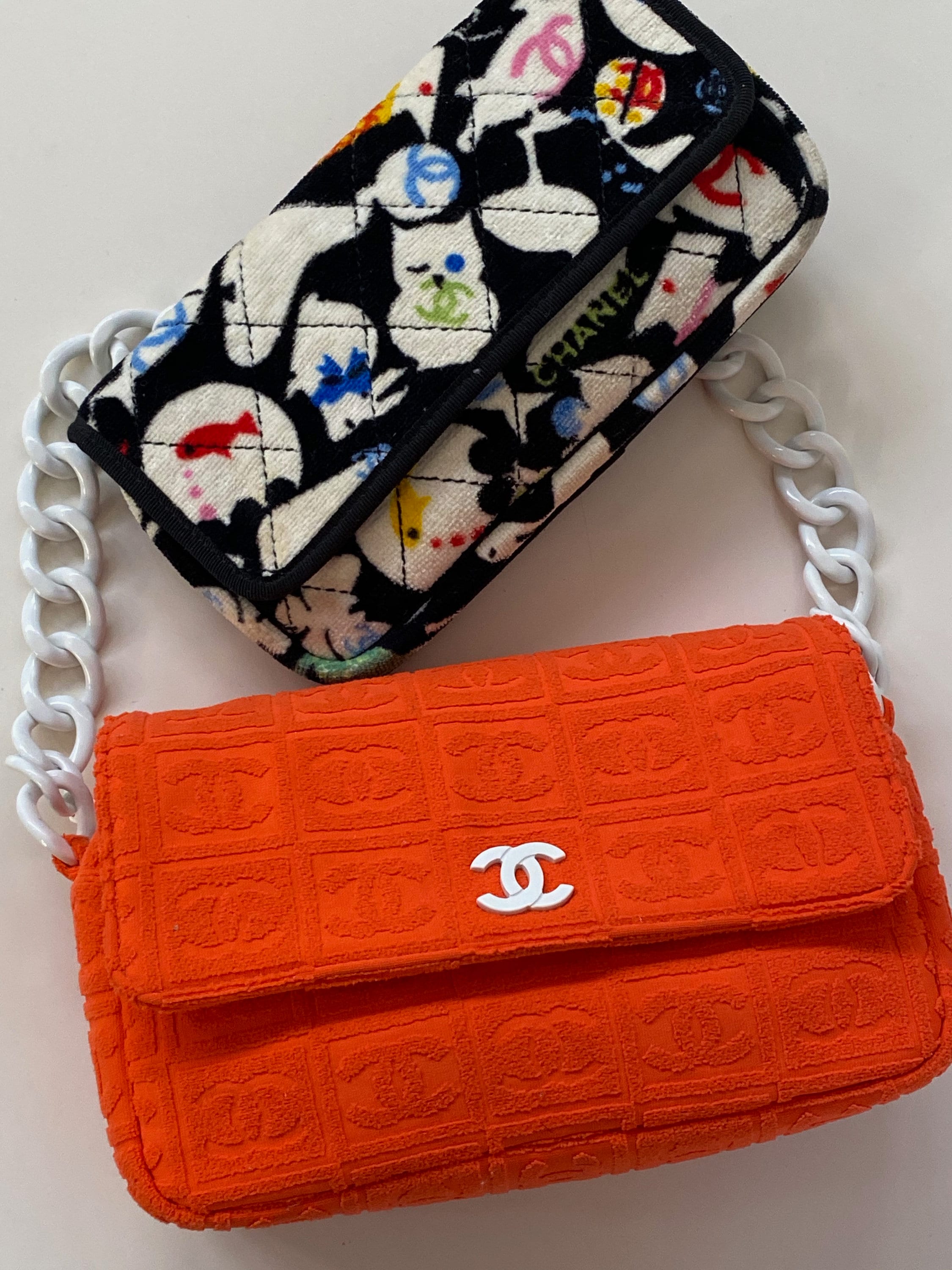 Chanel Terry Cloth Bag at 1stDibs