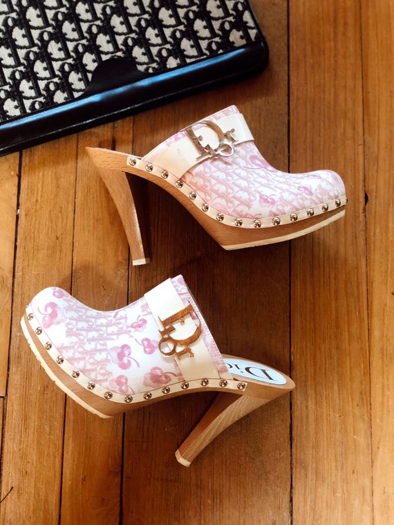 Vintage 90's Christian Dior Pink Logo Trotter Mono