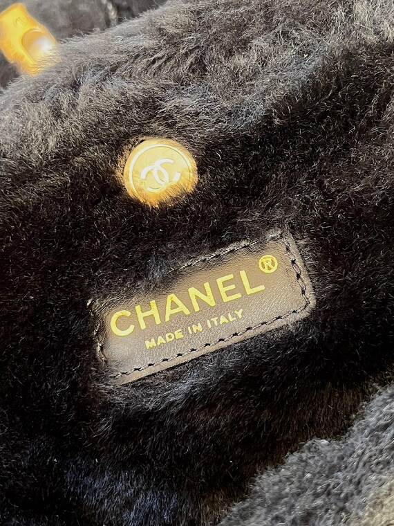 Vintage CHANEL Large CC Turnlock Classic Flap Bla… - image 8