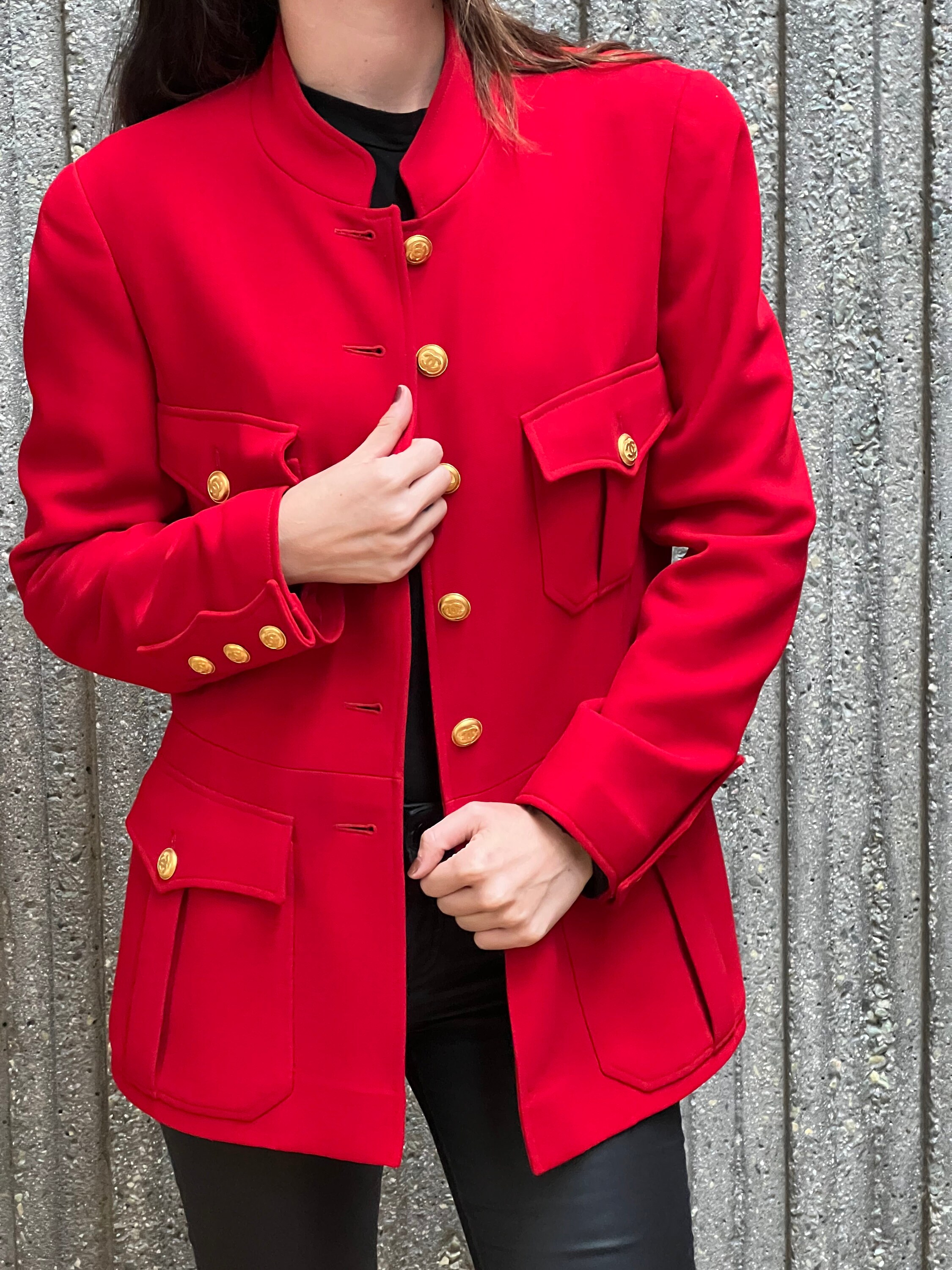womens chanel style tweed jacket