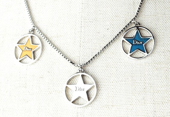 christian dior star necklace