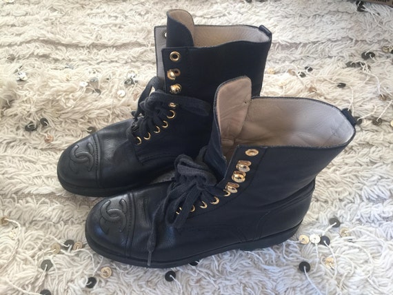 chanel cc boots