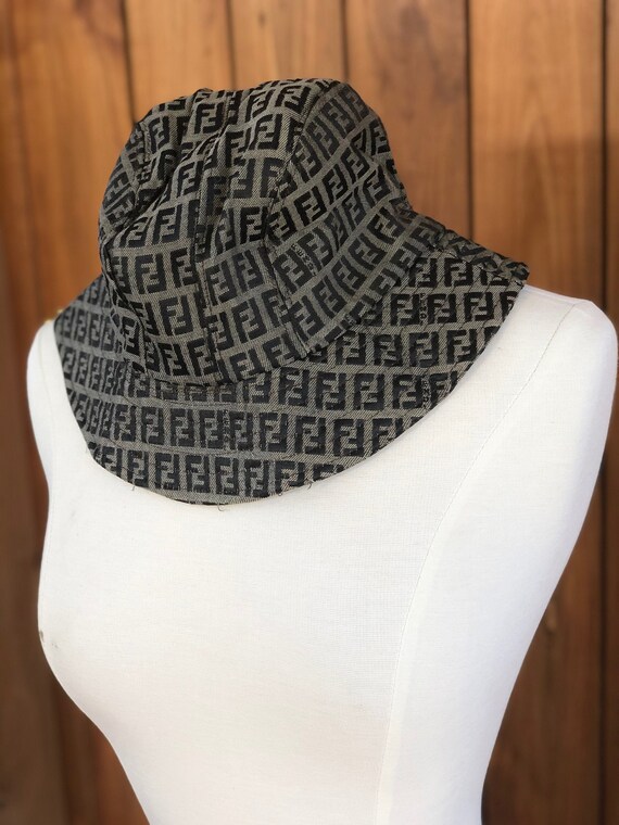 Vintage 90's FENDI ZUCCA Signature FF Logo Bucket