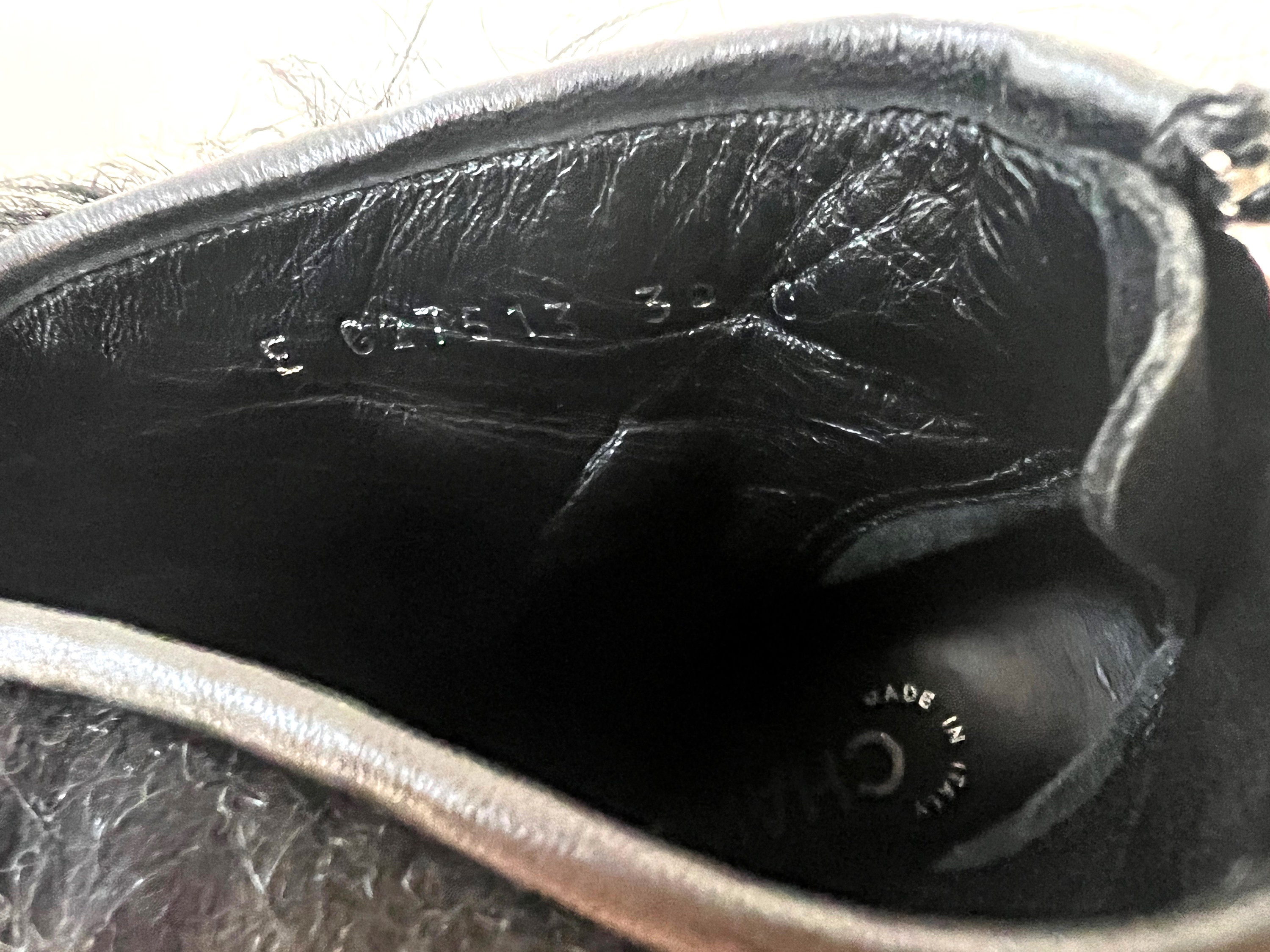 Vintage CHANEL Black Fantasy Fur ICICLE Heels RUNWAY Boots Booties