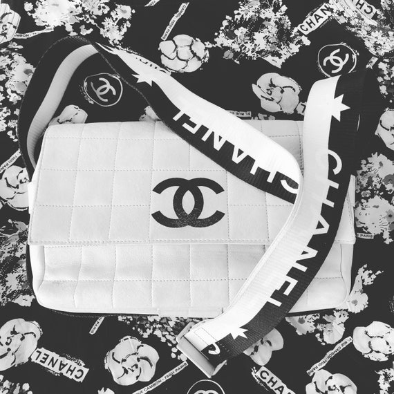 Chanel Vintage 1997 Name Plate Black Patent Leather Top Handle Bag