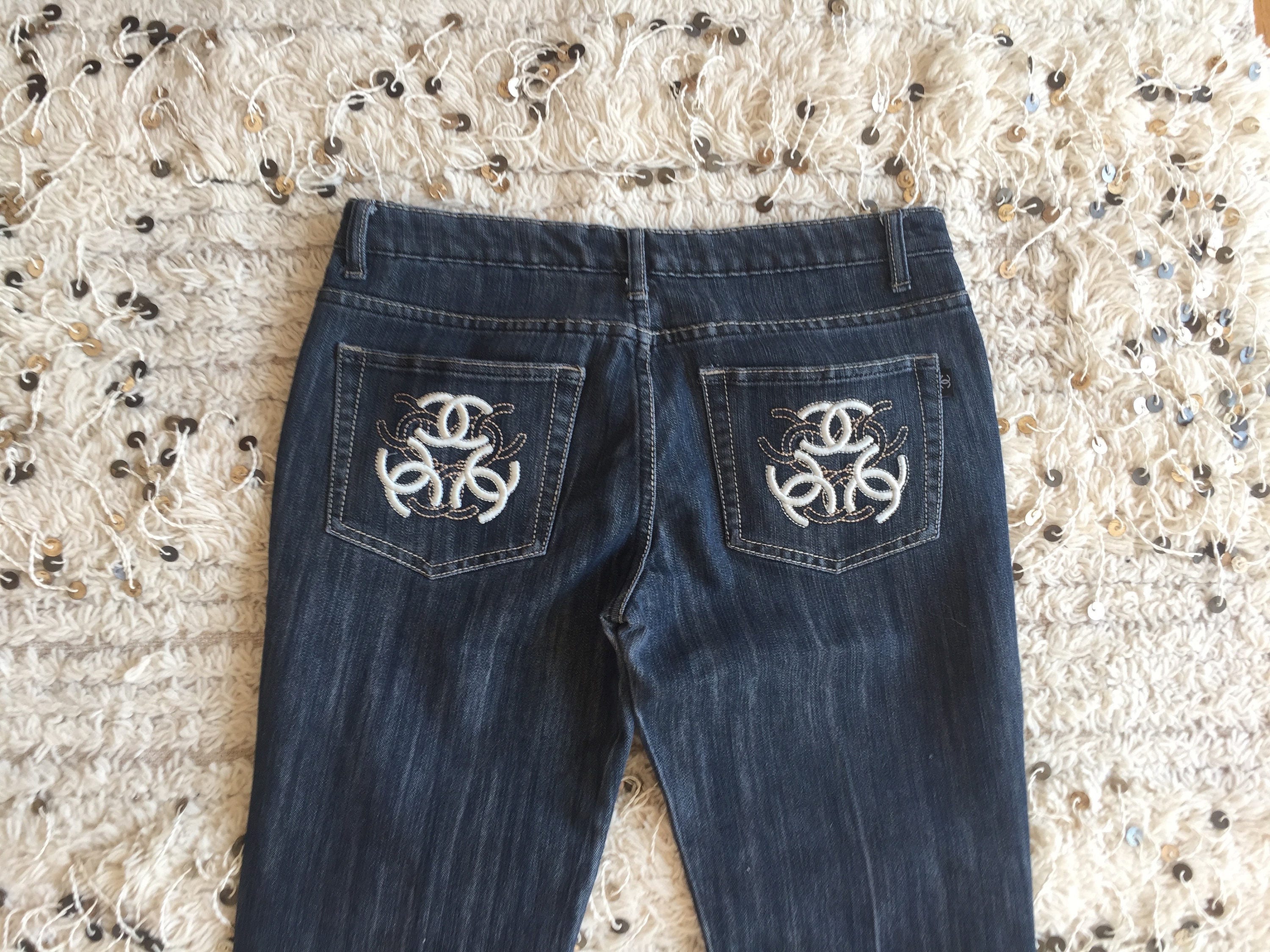 chanel denim jeans