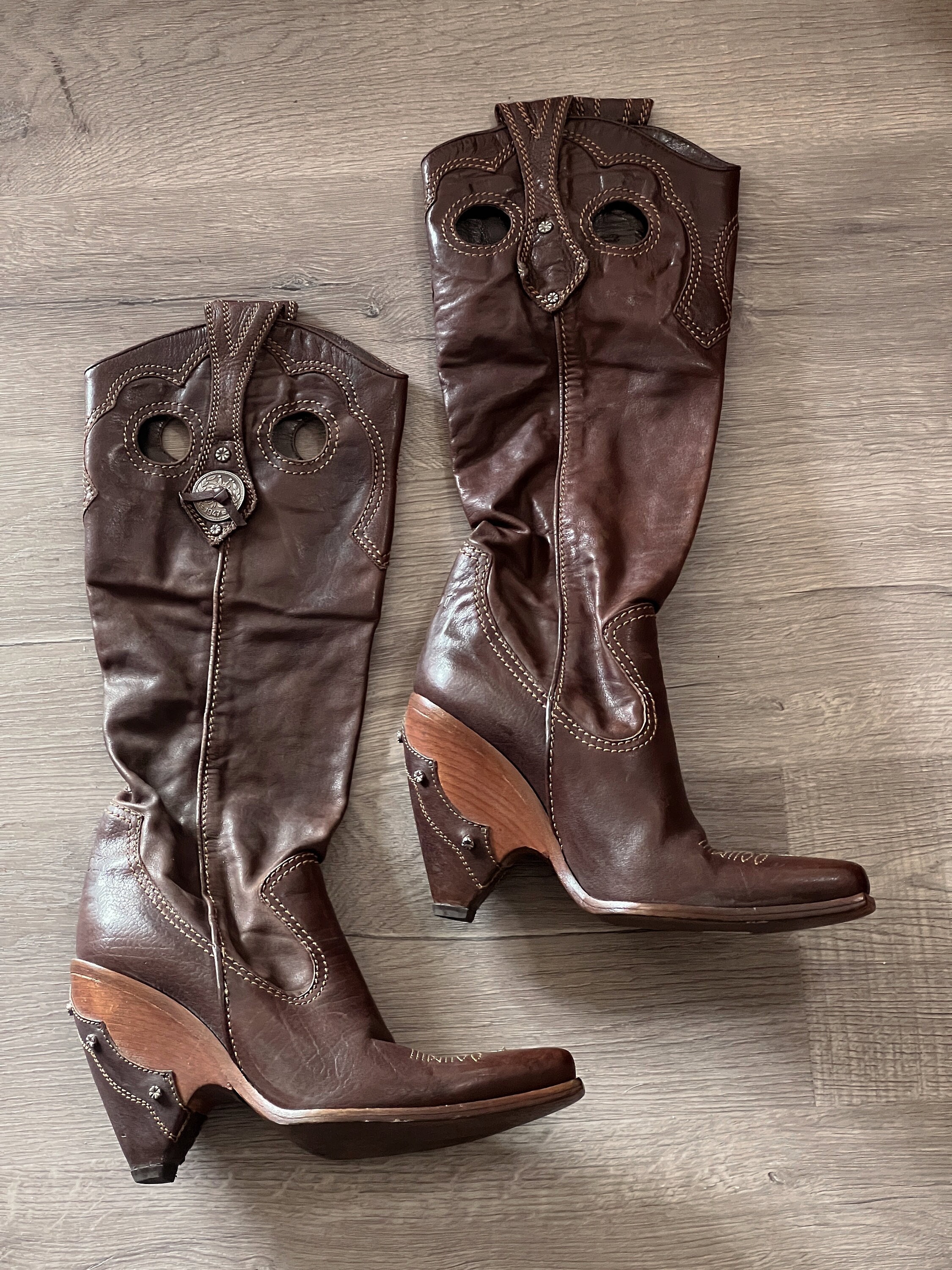 dior vintage brown boots｜TikTok Search