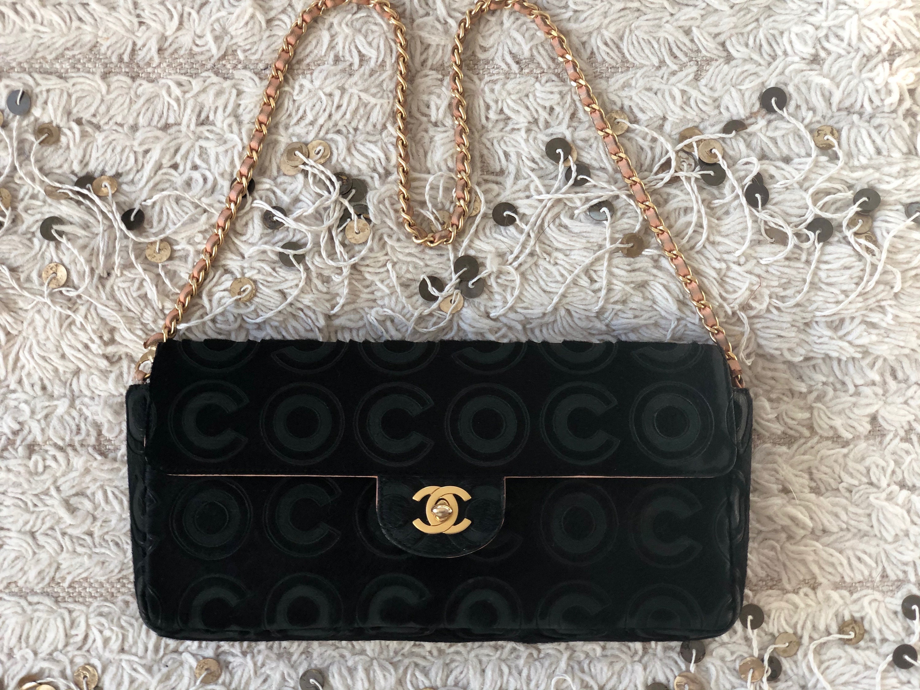 RARE Chanel Tootsie Roll Barrel Shaped Coco CC Shoulder Barrel Bag Vintage,  in 2023