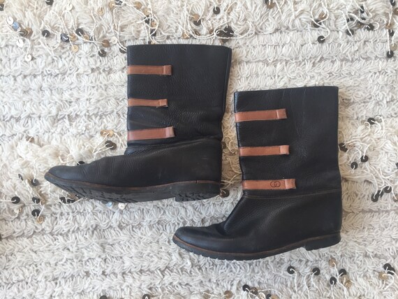 gucci mid calf boots