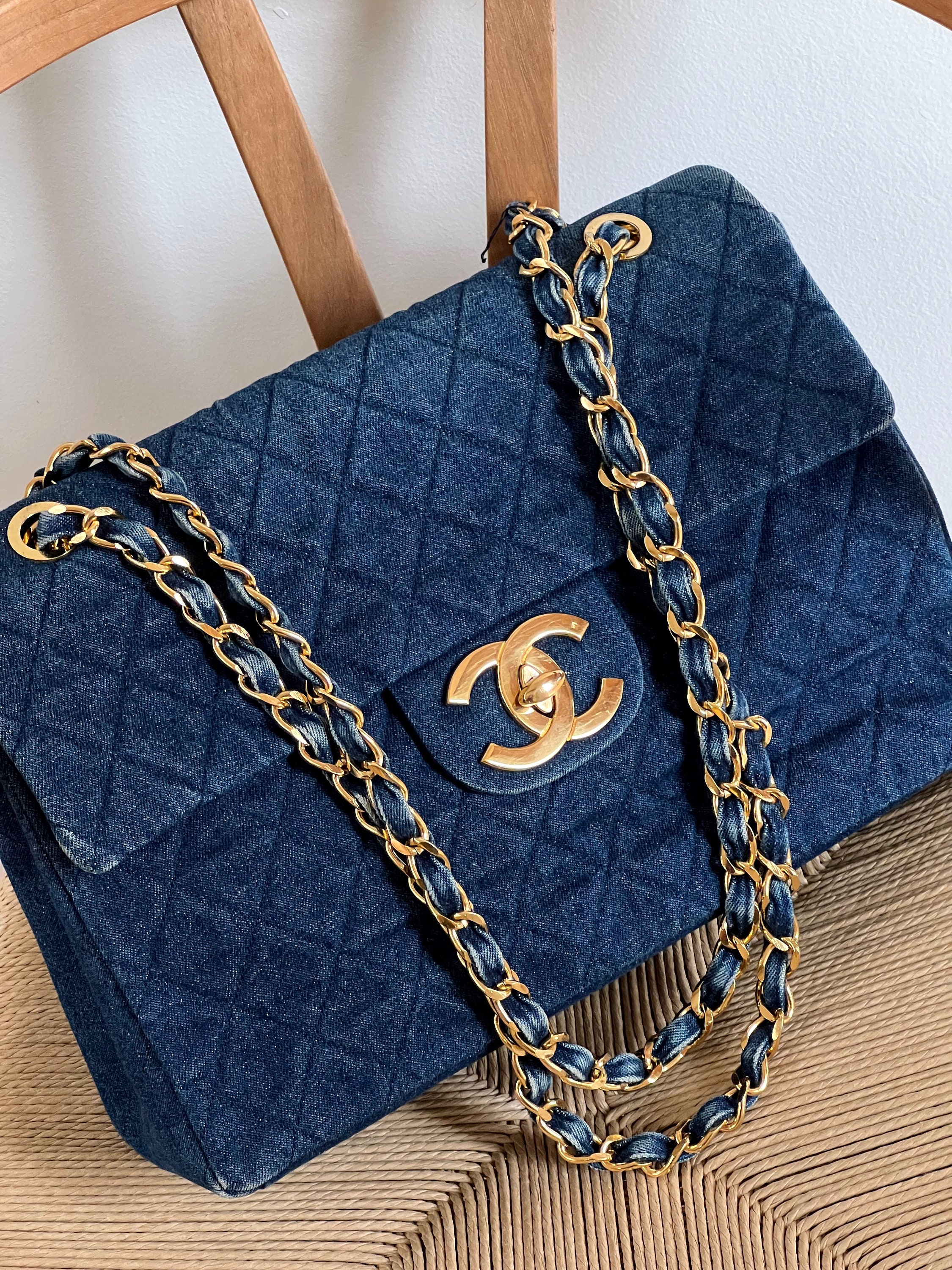 Chanel Denim Bag  Etsy