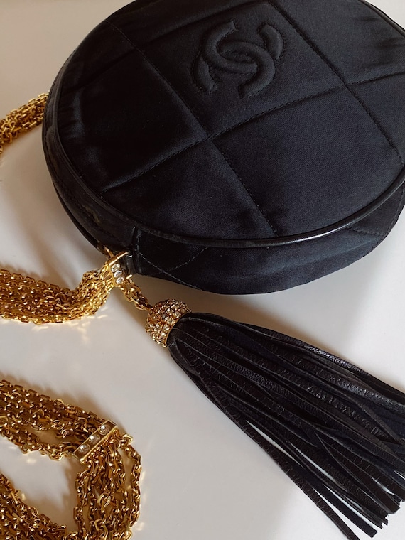 vintage chanel black purse