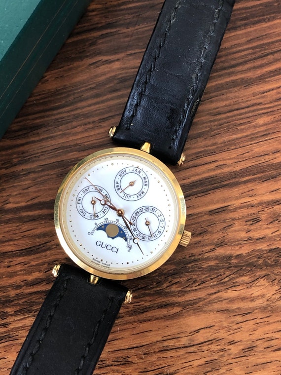 Vintage Gucci Moon Phase Watch Factory 