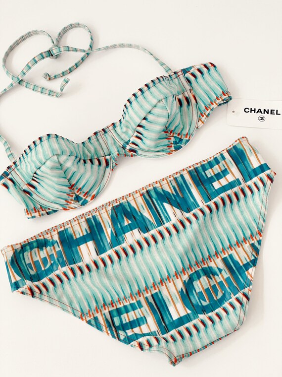 Vintage CHANEL Letter Logo Bikini 2 