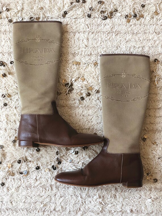 prada flat boots