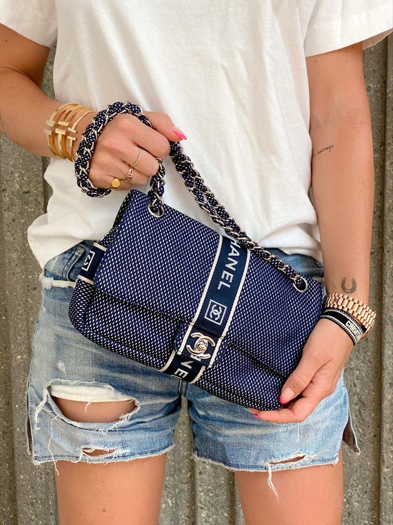 Chanel Sport Ligne Belt Bag - Blue Waist Bags, Handbags