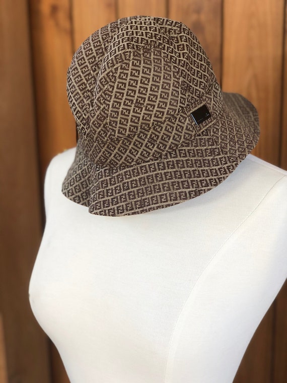 Vintage 90's FENDI ZUCCA Signature FF Logo Bucket