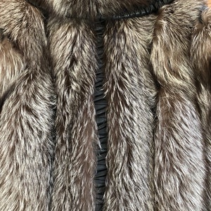 Vintage CHRISTIAN DIOR Black Leather Fox FUR Coat Jacket - Etsy