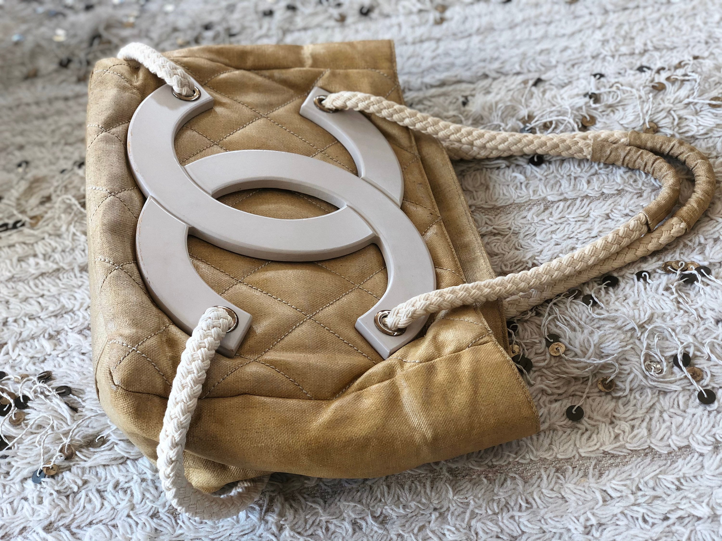 Used 展示品】シャネル CHANEL ノベルティ 木箱 ウッドバッグ