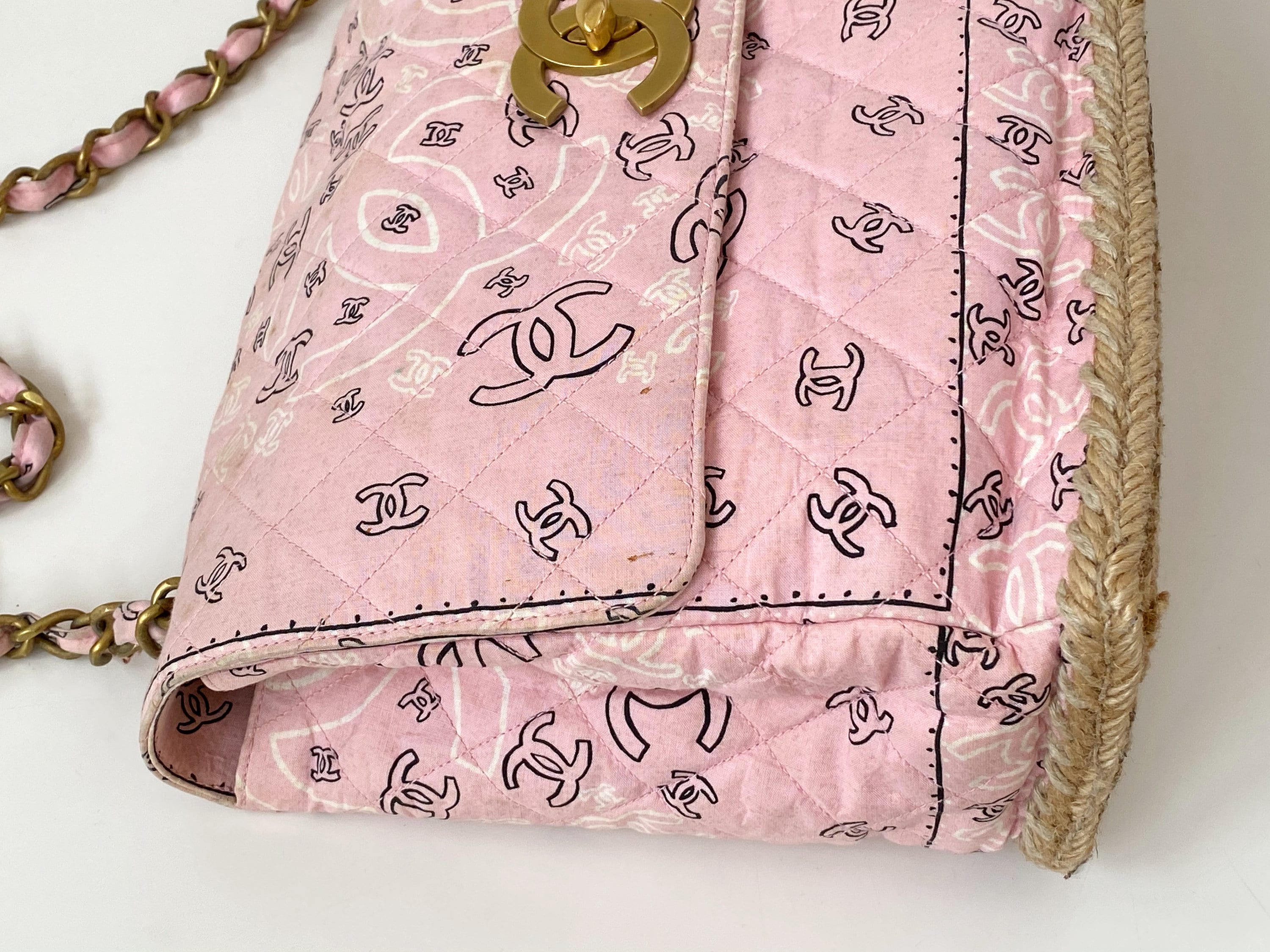 Vintage 90's CHANEL Jumbo Maxi CC Logos Monogram Bandana Vintage 90's CHANEL Jumbo Maxi CC Logos Monogram Bandana