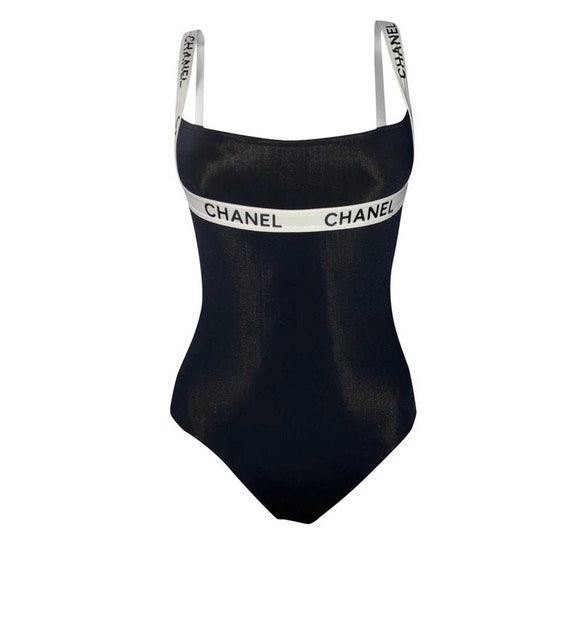Vintage 1995 CHANEL Letter Logo ICONIC Black White Swim Suit - Etsy Canada Vintage 1995 CHANEL Letter Logo ICONIC Black White Swim Suit - Etsy Canada