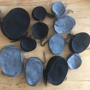 Wool terry repair patches