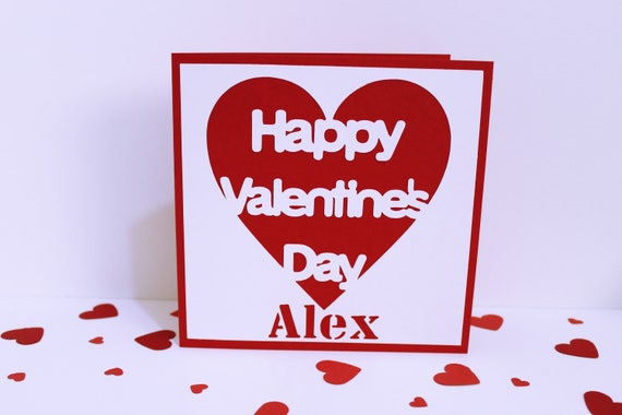 personalised valentines cards for him