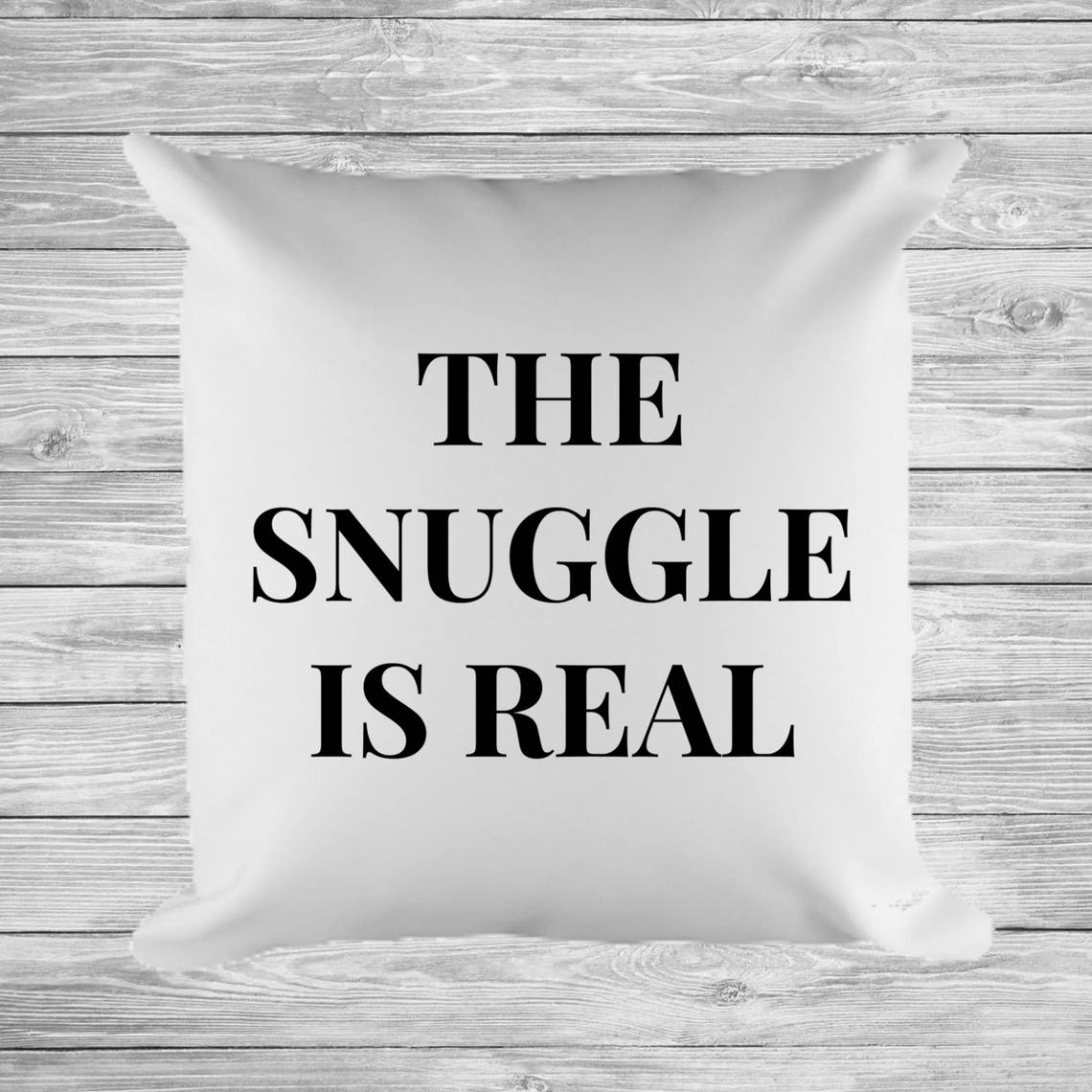 The Snuggle Is Real Decor Pillow // Home Decor Pillow // Etsy