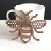 Manchester Bee - real wood coaster - Mancunian - Madchester - teacher gift - beekeeper - housewarming - office gift - personalised gift
