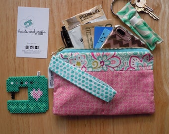 Wristlet, clutch, Iphone Wallet
