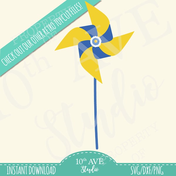 Pinwheel Multi Layer/Color SVG/PNG/DXF Digital illustration and cut files! For heat transfers, card making and more!