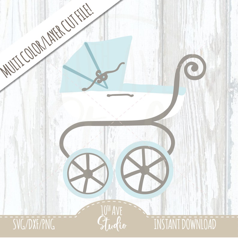 Download Baby Stroller Multi Layer/Color SVG/PNG/DXF Clipart and cut | Etsy