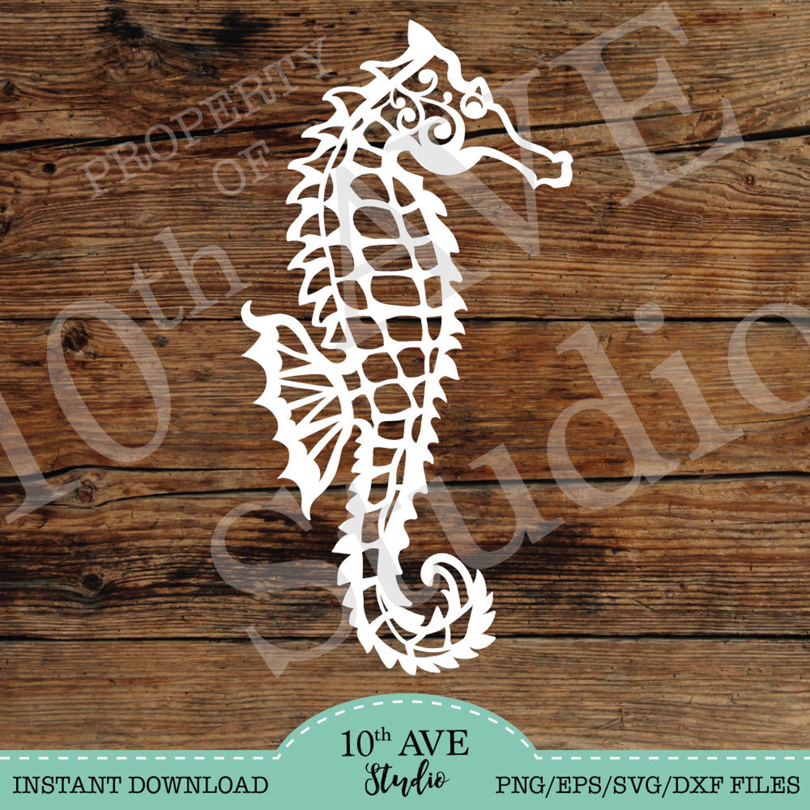 Seahorse SVG Clipart and Cut Files for Laser Cutting Cards - Etsy