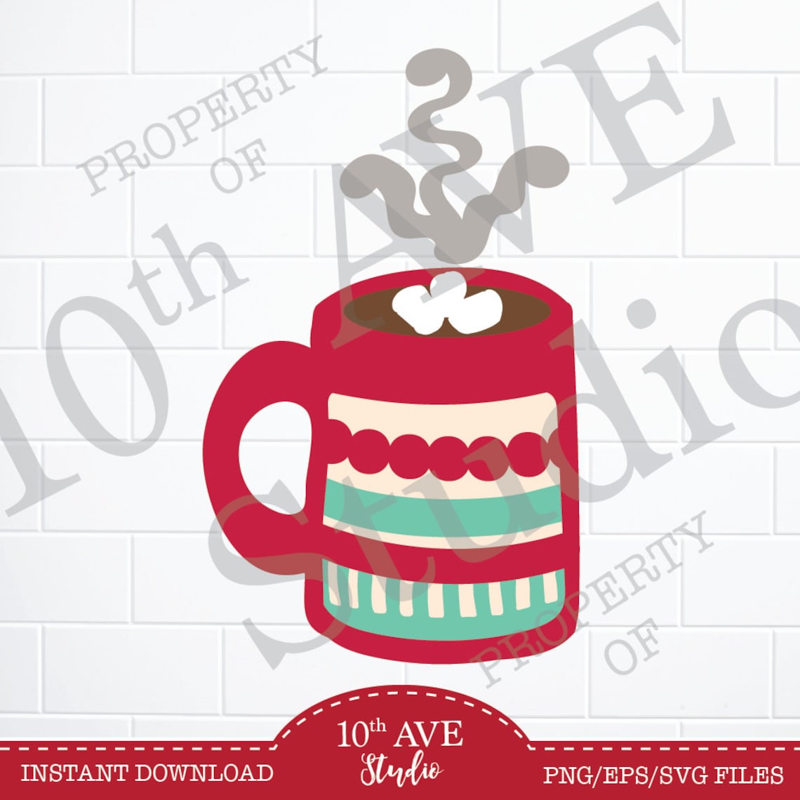 Hot Cocoa SVG/PNG/EPS Clipart and Cut Files or Print and Cut - Etsy