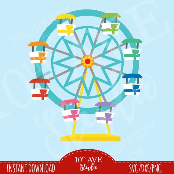 Karneval Zirkus Riesenrad Multi Schicht Farbe Svg Dxf Png Etsy