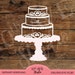 Three Tier Wedding Cake SVG/DXF/EPS/png clipart cut files for laser cutting Cards, Heat Transfers, Vinyl (Perfect for Valentine's Day too!)