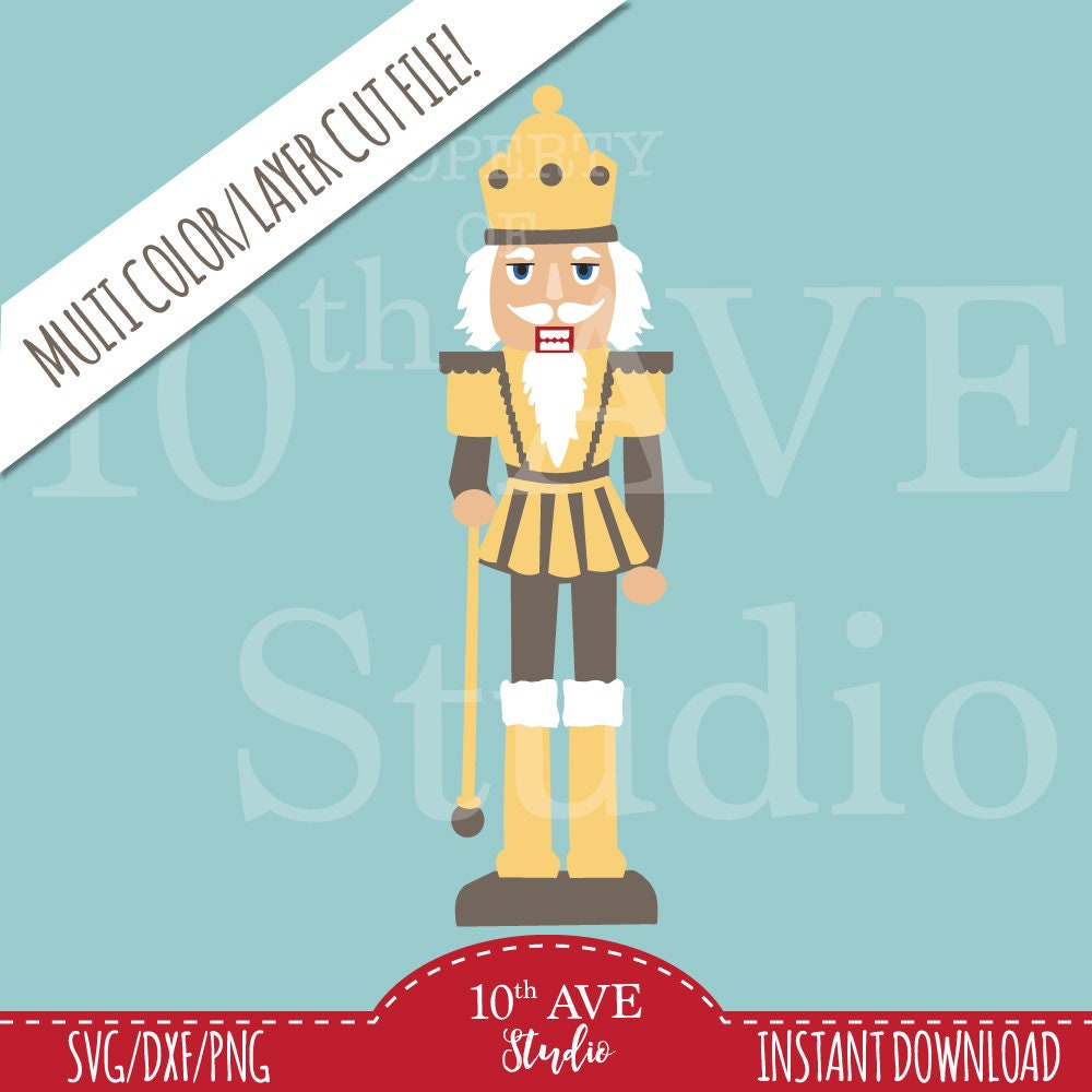 Download Christmas Nutcracker Multi Layer Color Cut Files Svg Dxf Png Etsy